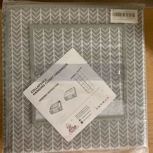 Brand new Granny Says Collapsible Hanging Closet Organizer, chevron gray